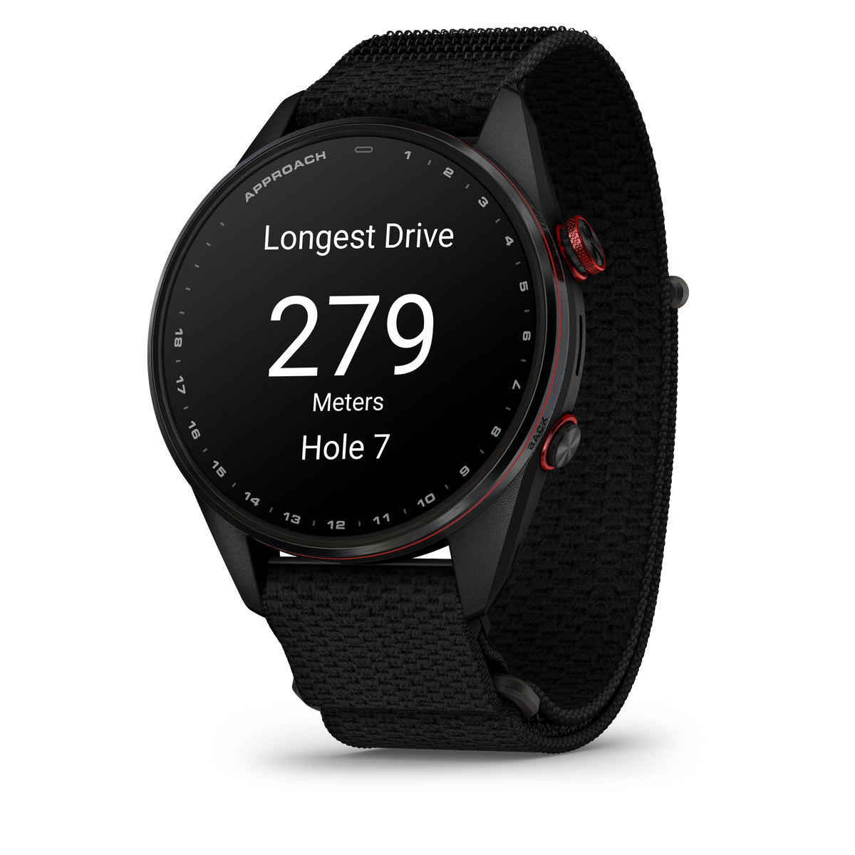 Garmin Approach S72 - Premium GPS Golf Smartwatch with Speaker