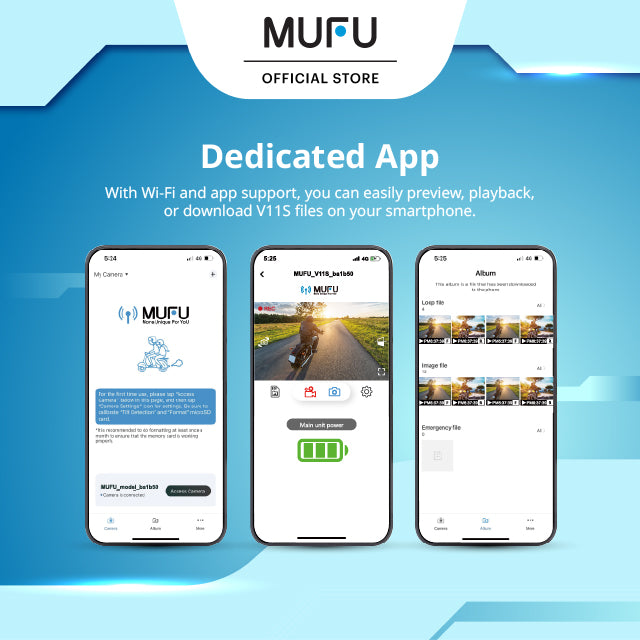 Moto Cam - Mufu V11S