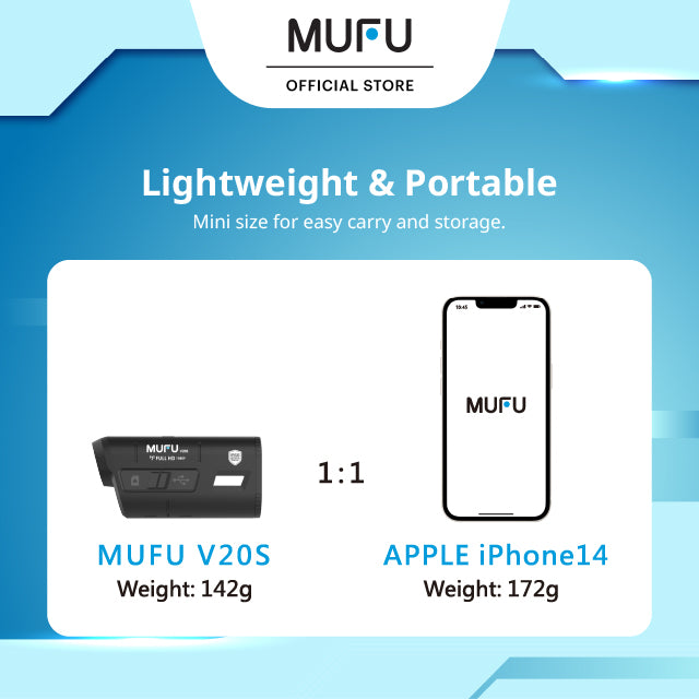 MUFU V20S - Dual lens, HD 1080p