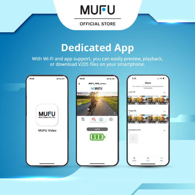 MUFU V20S - Dual lens, HD 1080p