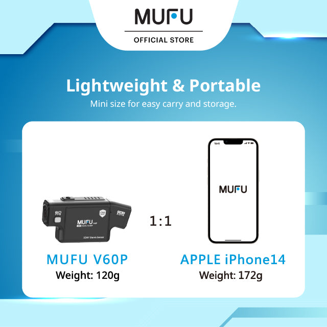 MUFU V60P - 2K Dual Cam with Sony STARVIS