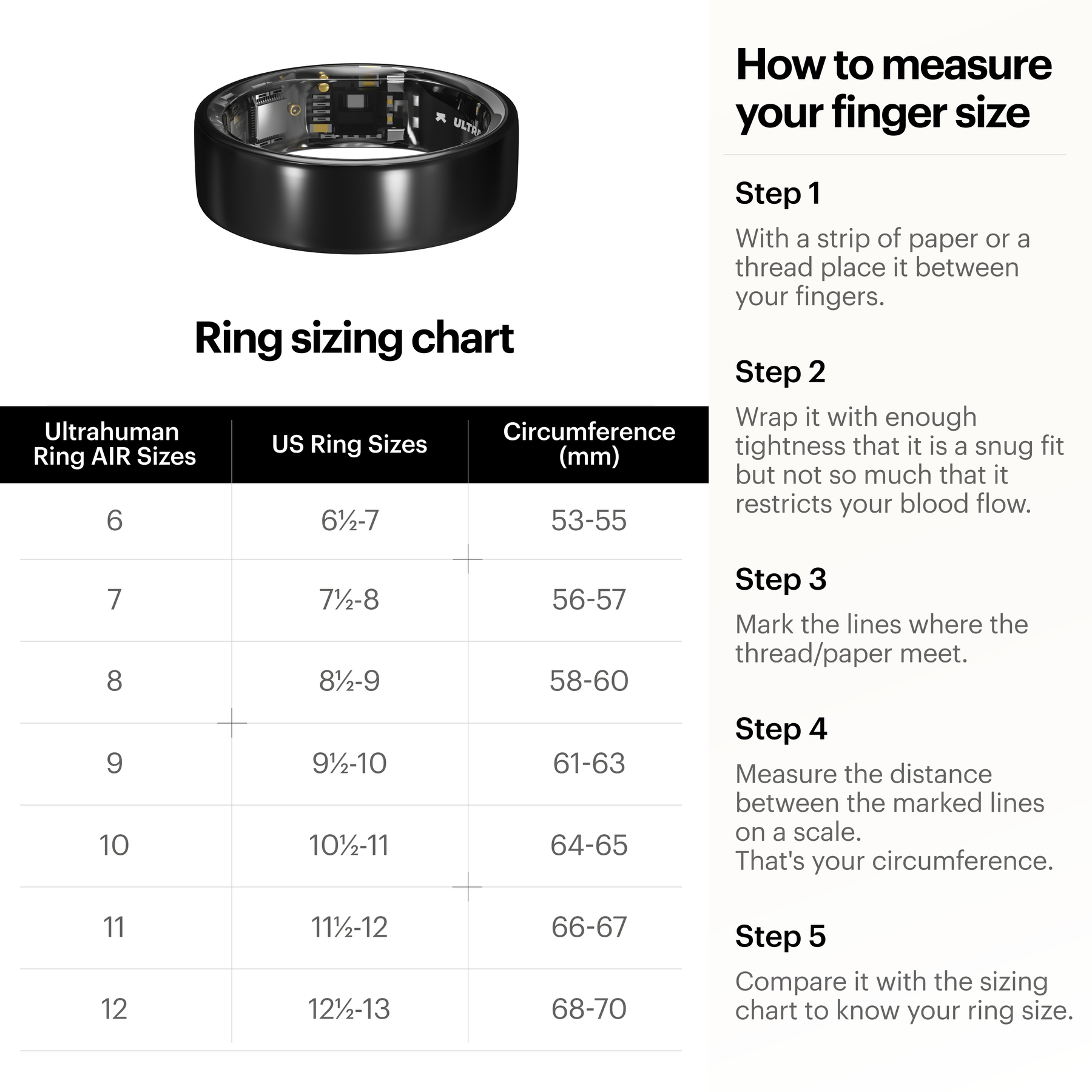 Ultrahuman Ring Air Sizing Kit (Non Refundable)